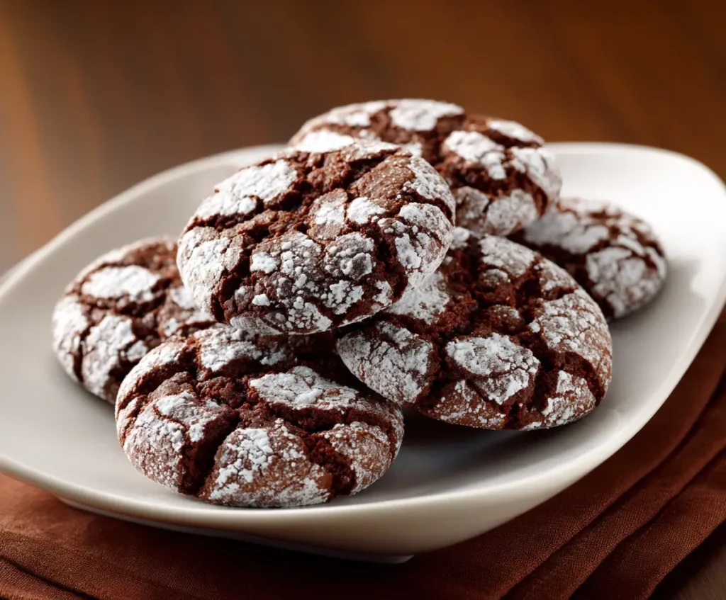Fudgy Crinkle Cookies Recipe