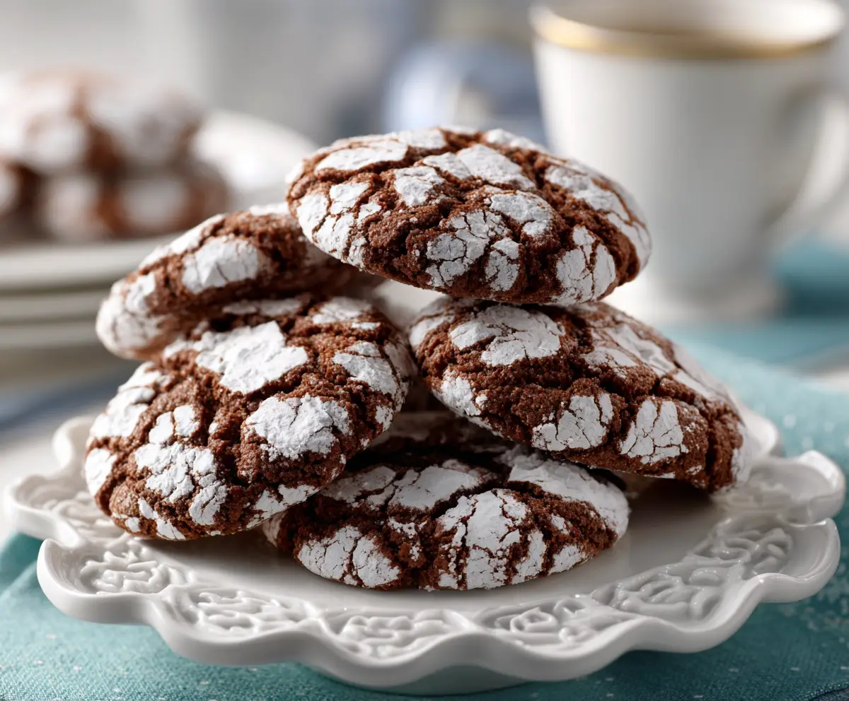 Fudgy Crinkle Cookies Recipe