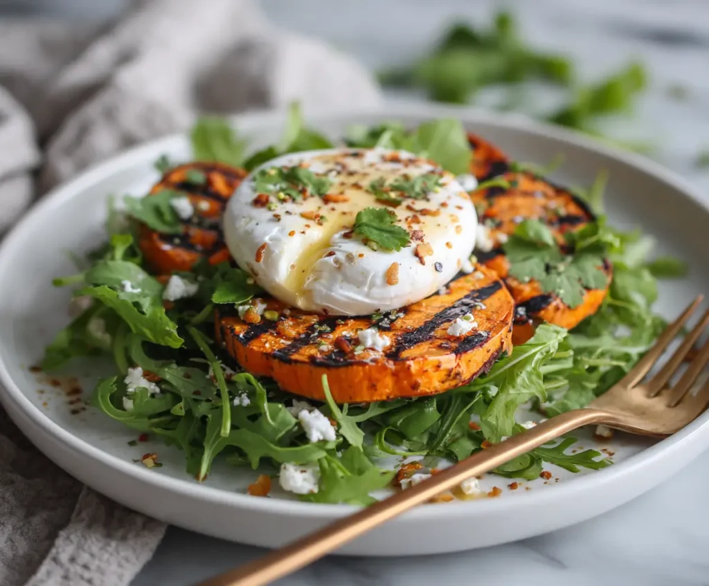 Grilled Sweet Potato and Burrata
