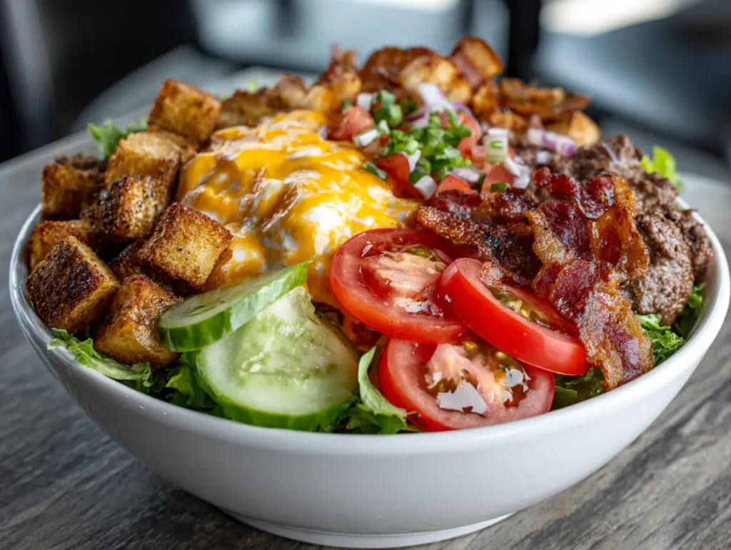 Loaded Burger Bowls 