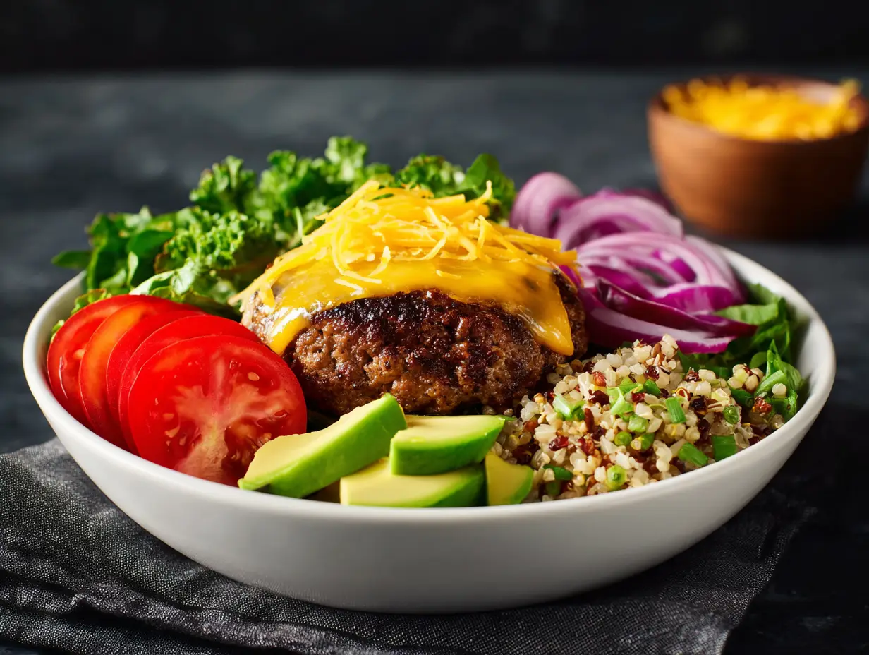Loaded Burger Bowls