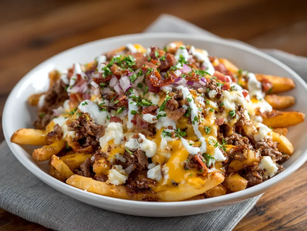 Loaded Fries with Cheese & Meat