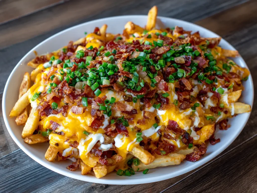 Loaded Fries with Cheese & Meat