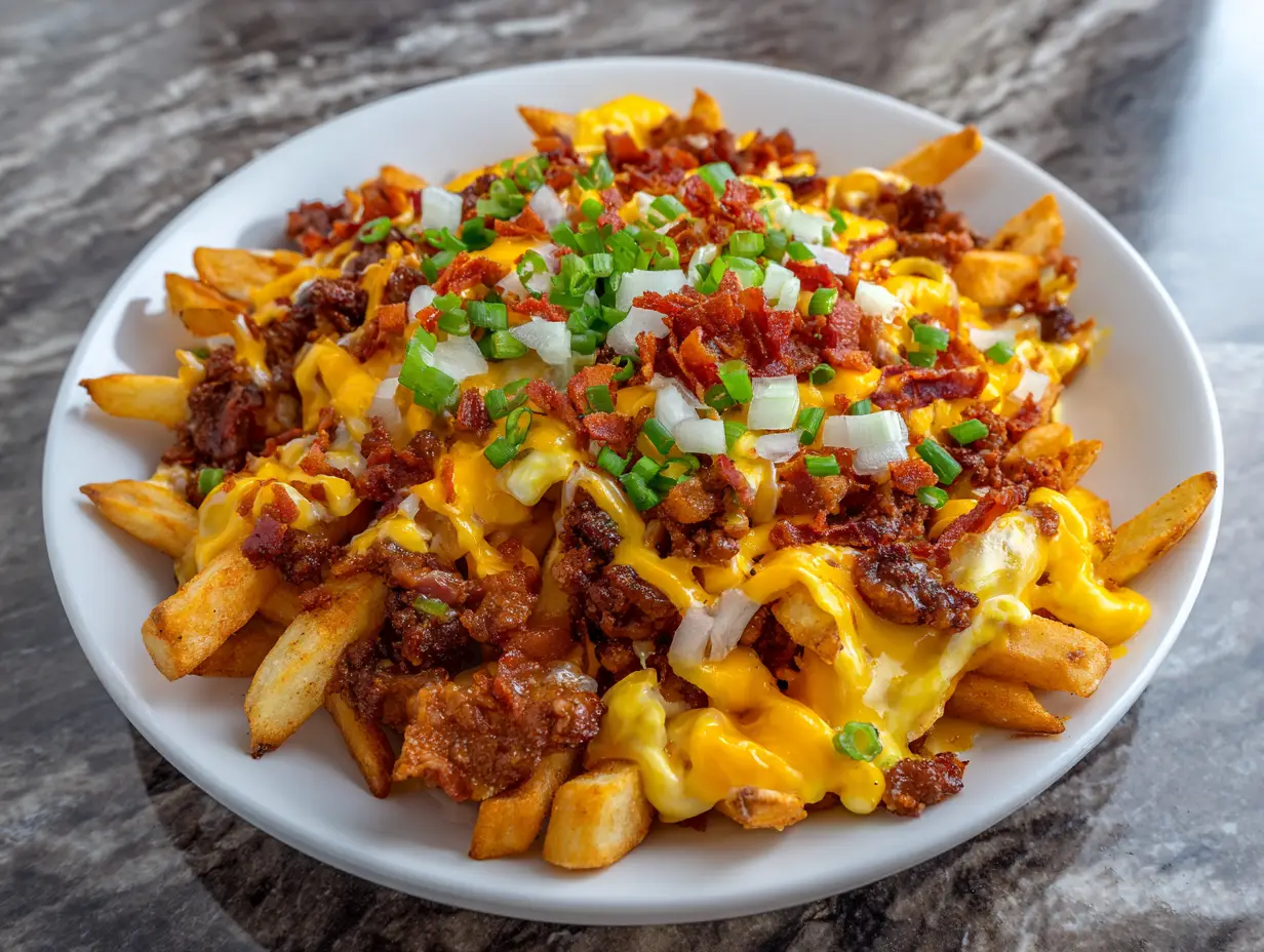 Loaded Fries with Cheese & Meat
