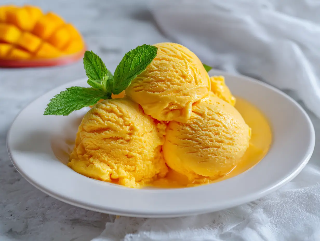Mango Ice Cream Recipe