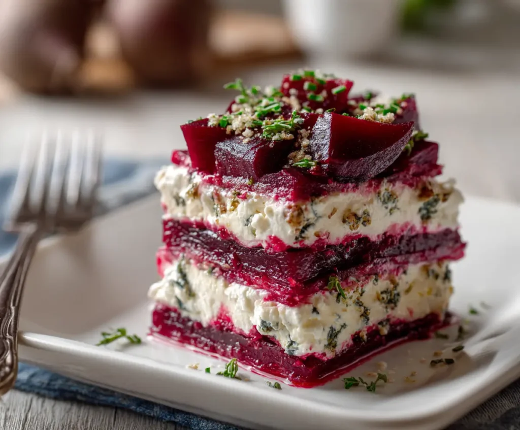 Roasted Beet Feta Napoleons 