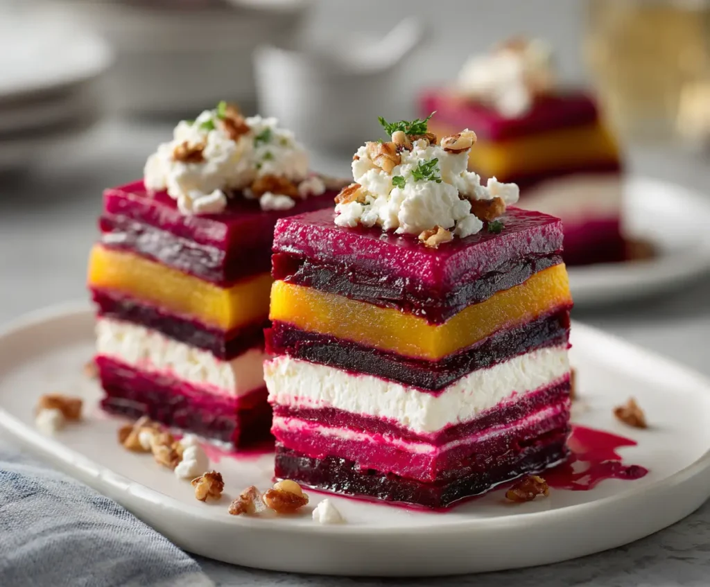 Roasted Beet Feta Napoleons – Elegant & Flavor