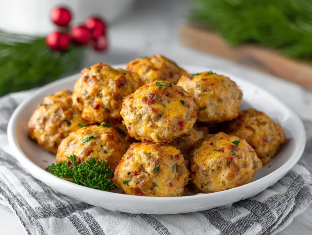 Rotel Cream Cheese Sausage Balls
