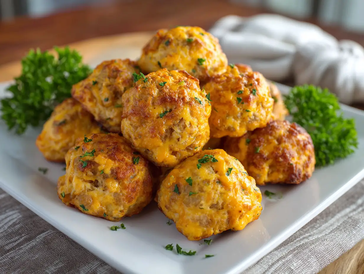 Rotel Cream Cheese Sausage Balls