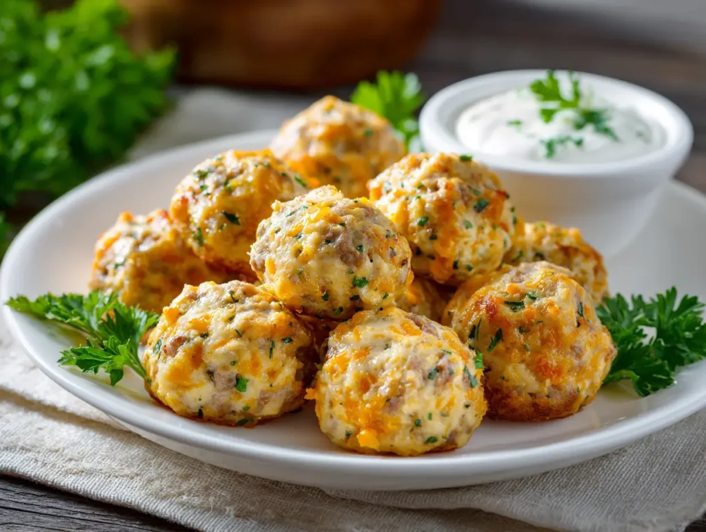 Sausage Balls with Cream Cheese