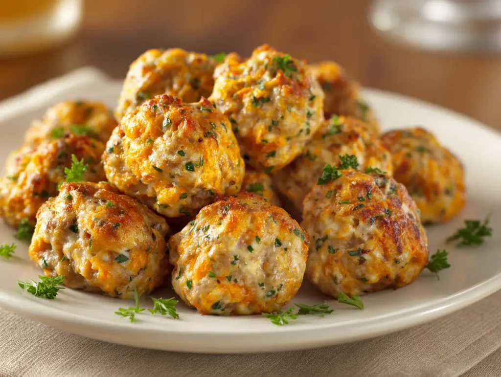 Sausage Balls with Cream Cheese
