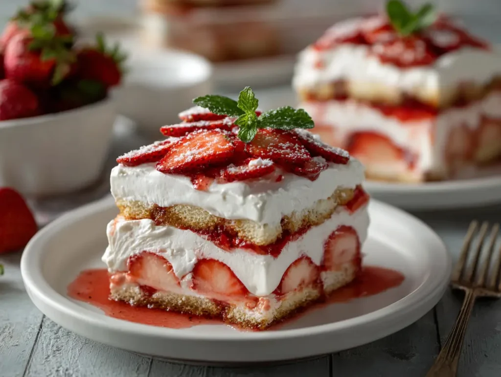 Strawberry Icebox Cake
