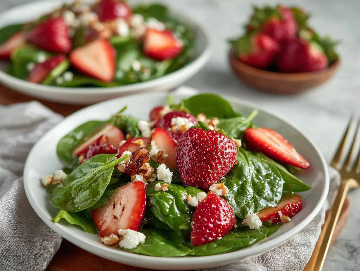 Strawberry Spinach Salad