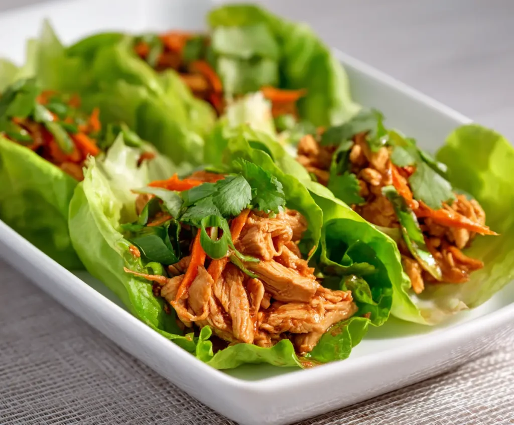 Thai Chicken Lettuce Wraps