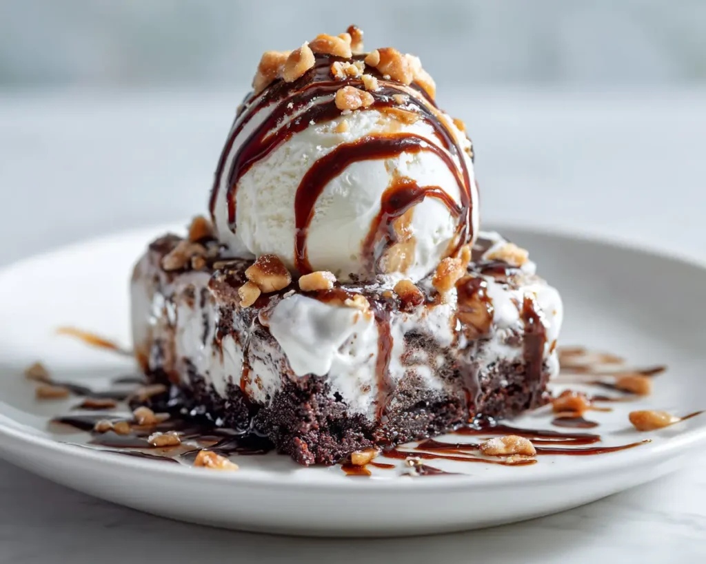 Brownie Ice Cream Sundae