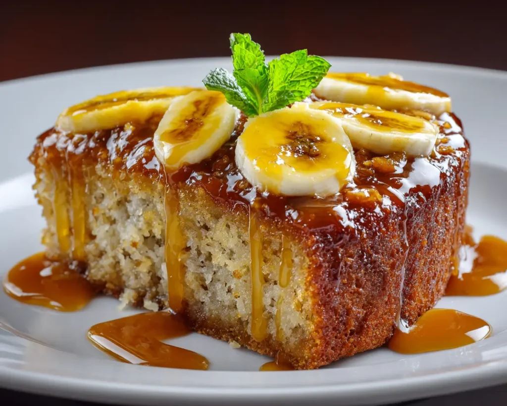 Caramelized Banana Cake 