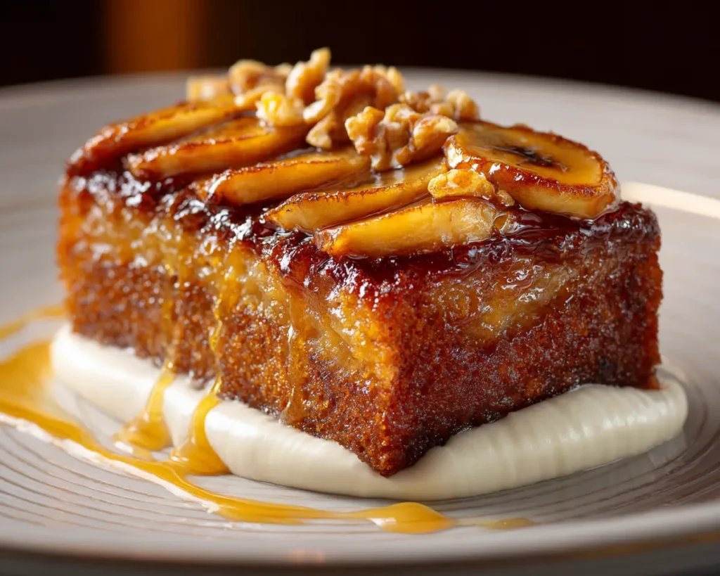 Caramelized Banana Cake 