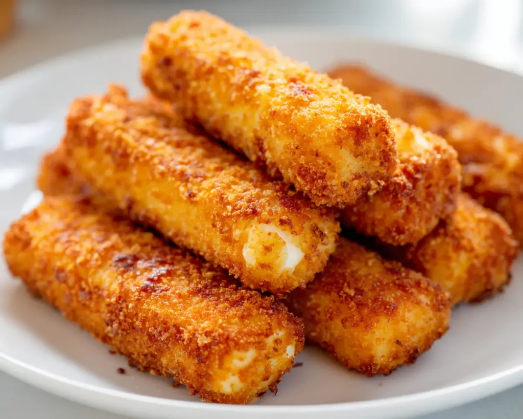 Crispy Keto Mozzarella Sticks