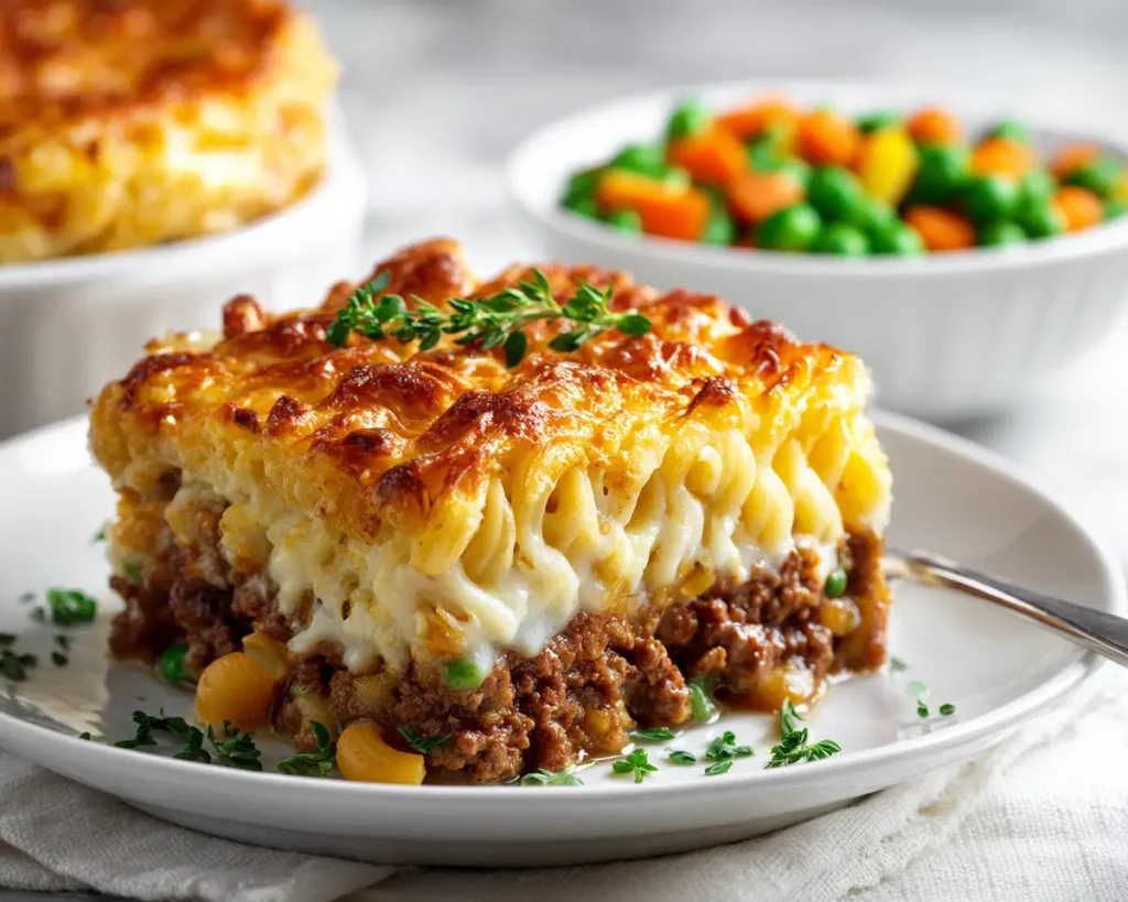 Easy Beef Mince Macaroni Pie 