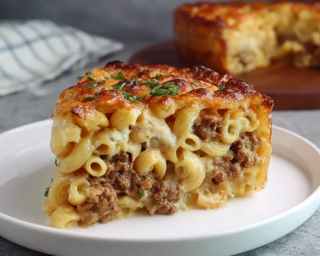 Easy Beef Mince Macaroni Pie 