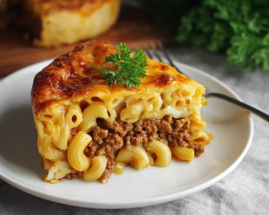 Easy Beef Mince Macaroni Pie 