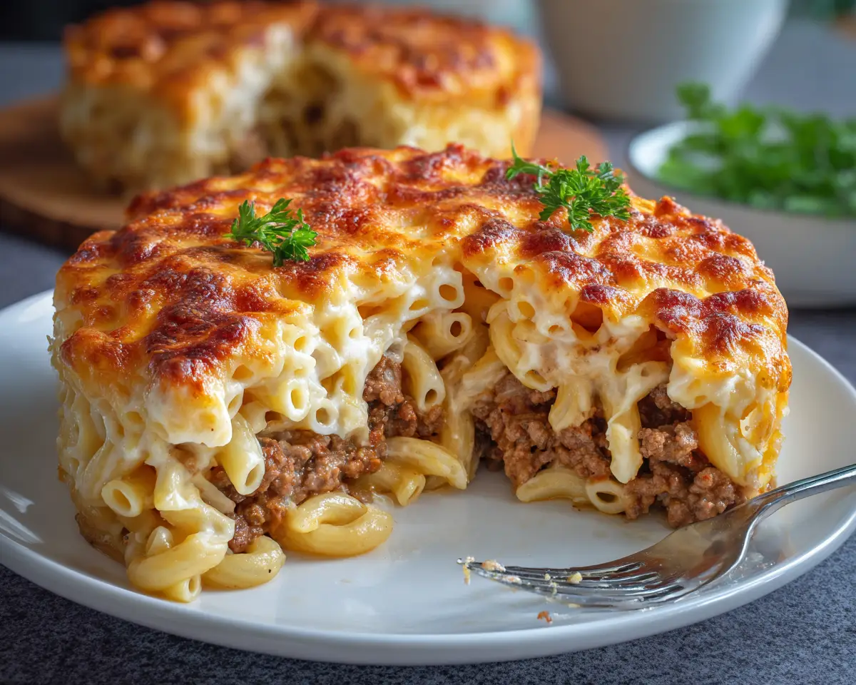 Easy Beef Mince Macaroni Pie