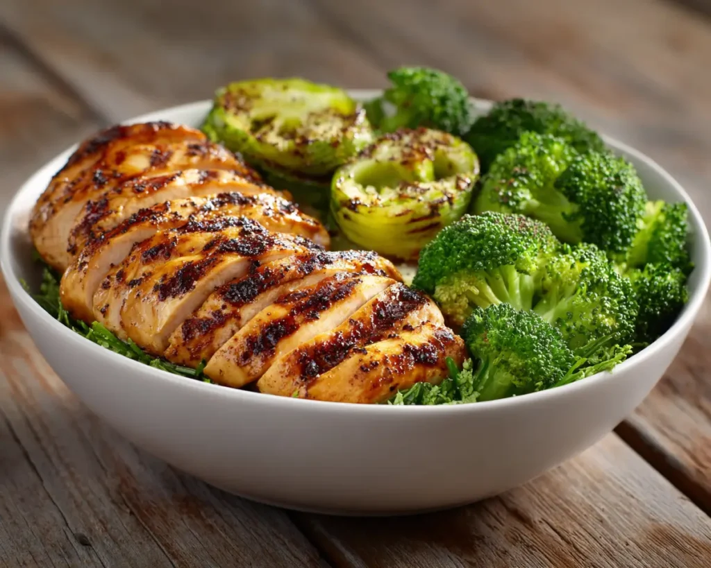 Grilled Chicken Broccoli Bowls