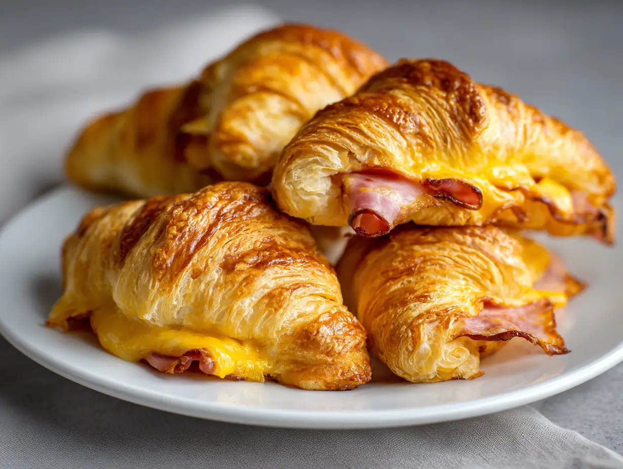 Ham and Cheese Croissants
