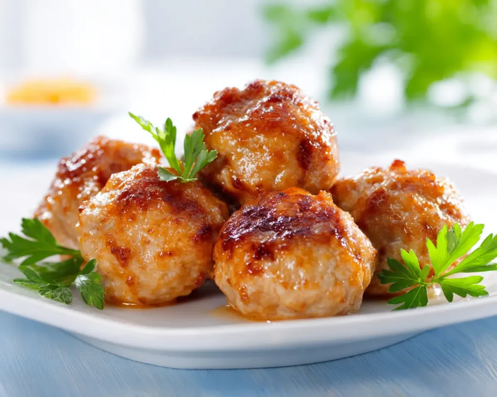 Juicy Chicken Meatballs 