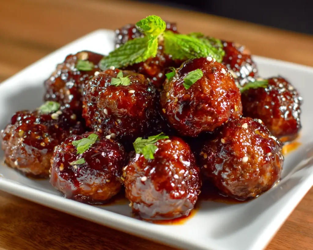 Korean BBQ Meatballs