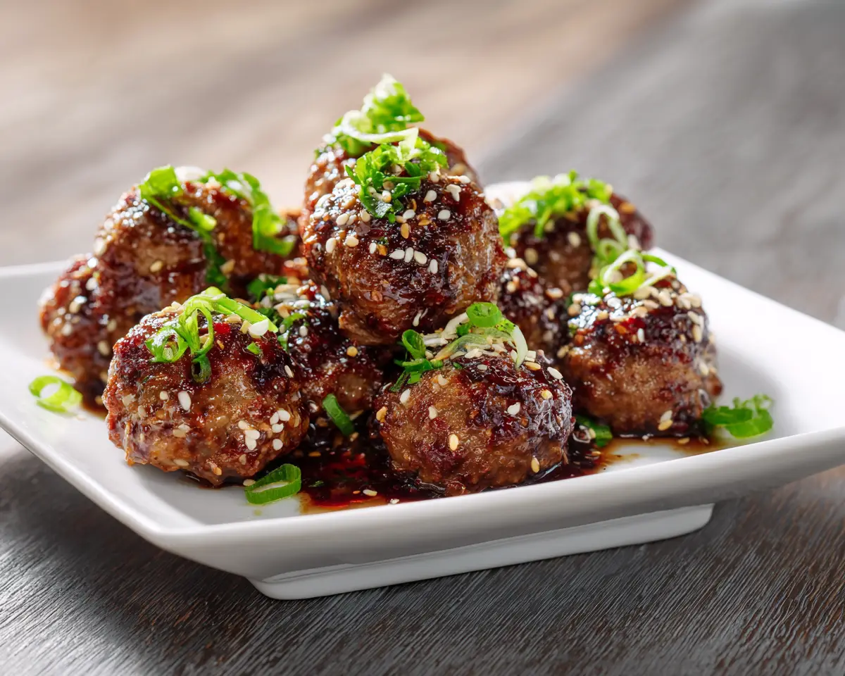 Korean BBQ Meatballs