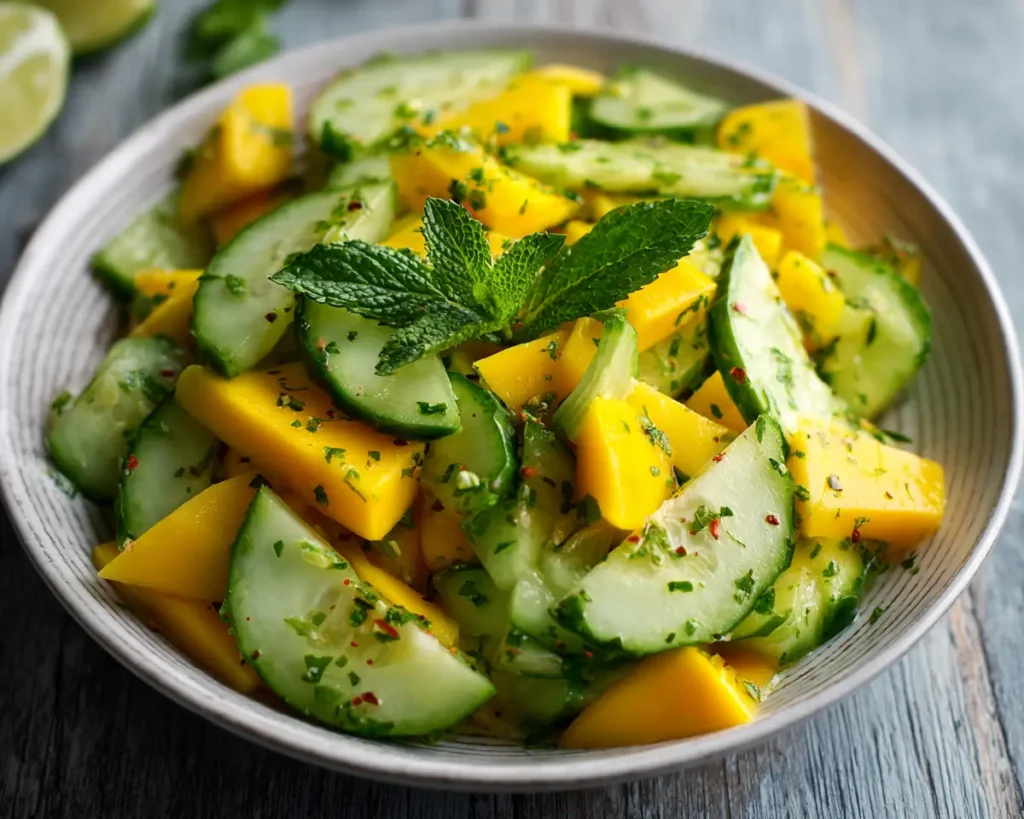Mango Cucumber Salad 