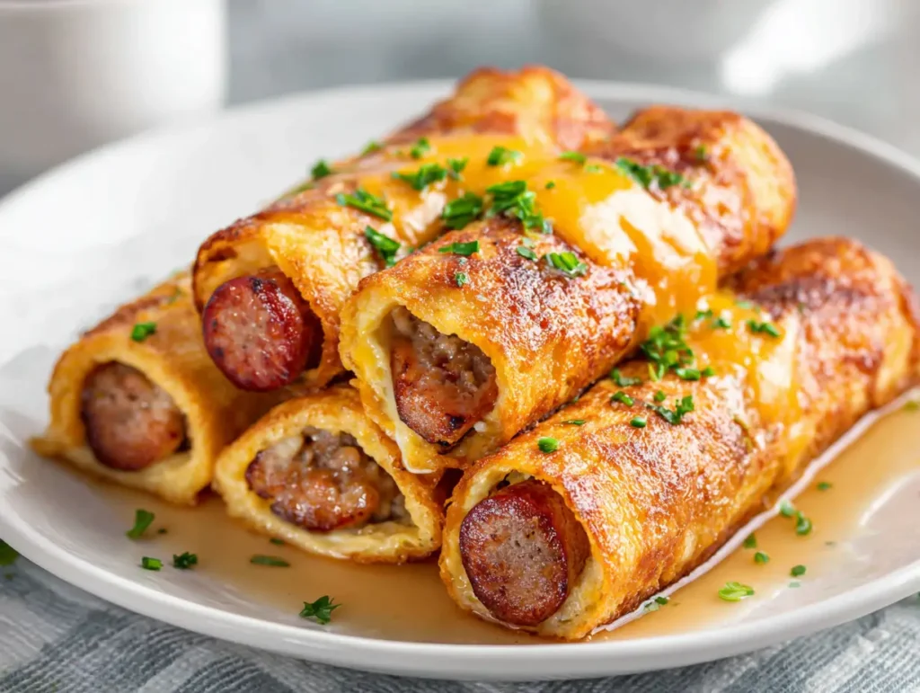 Sausage French Toast Roll Ups