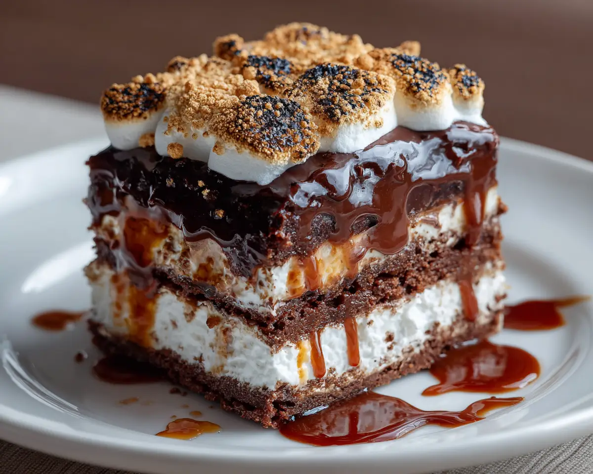 Smores Chocolate Cake