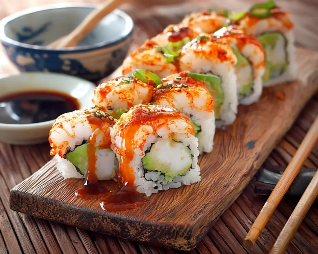 Spicy Shrimp Roll Sushi Recipe