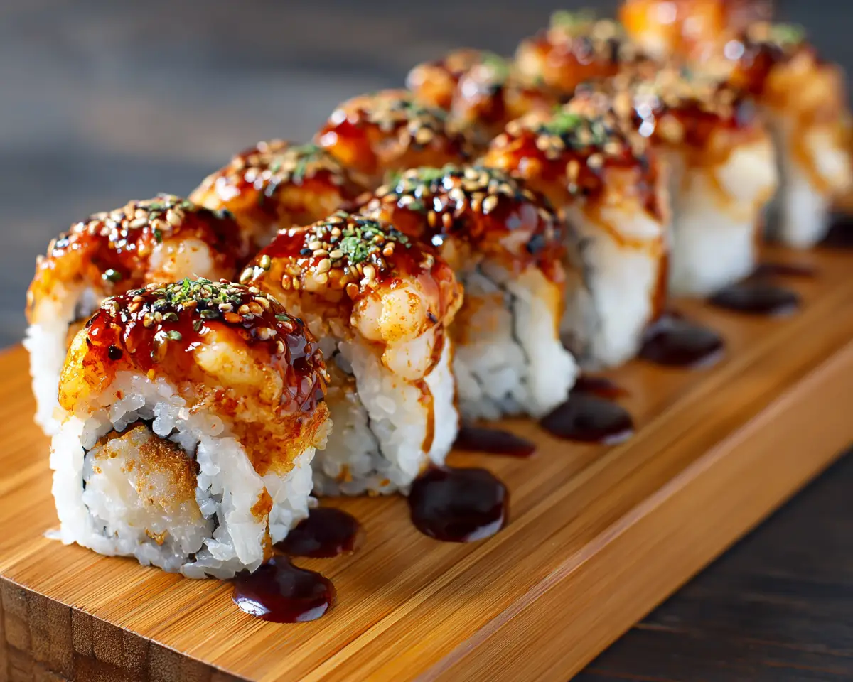 Spicy Shrimp Roll Sushi Recipe