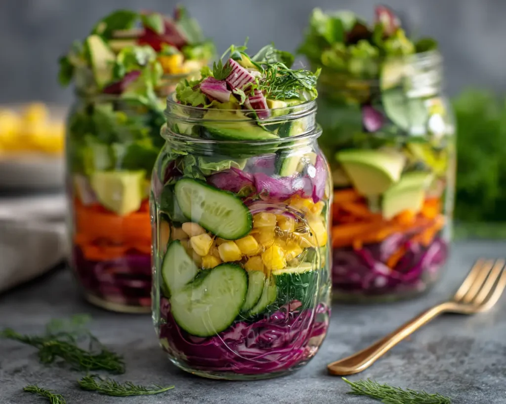 Vegan Mason Jar Salads