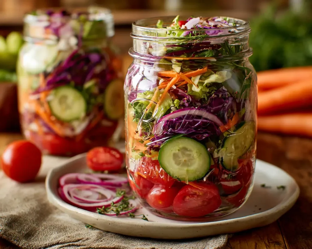 Vegan Mason Jar Salads