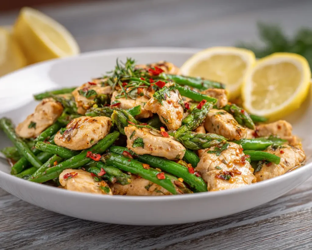 Zesty Lemon Herb Stir Fried Chicken
