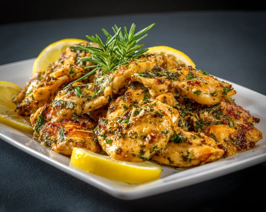 Zesty Lemon Herb Stir Fried Chicken