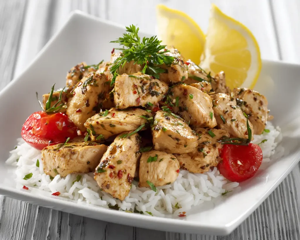 Zesty Lemon Herb Stir Fried Chicken