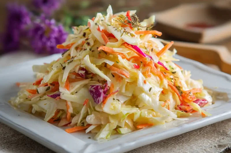 Tangy and Crunchy Coleslaw Recipe
