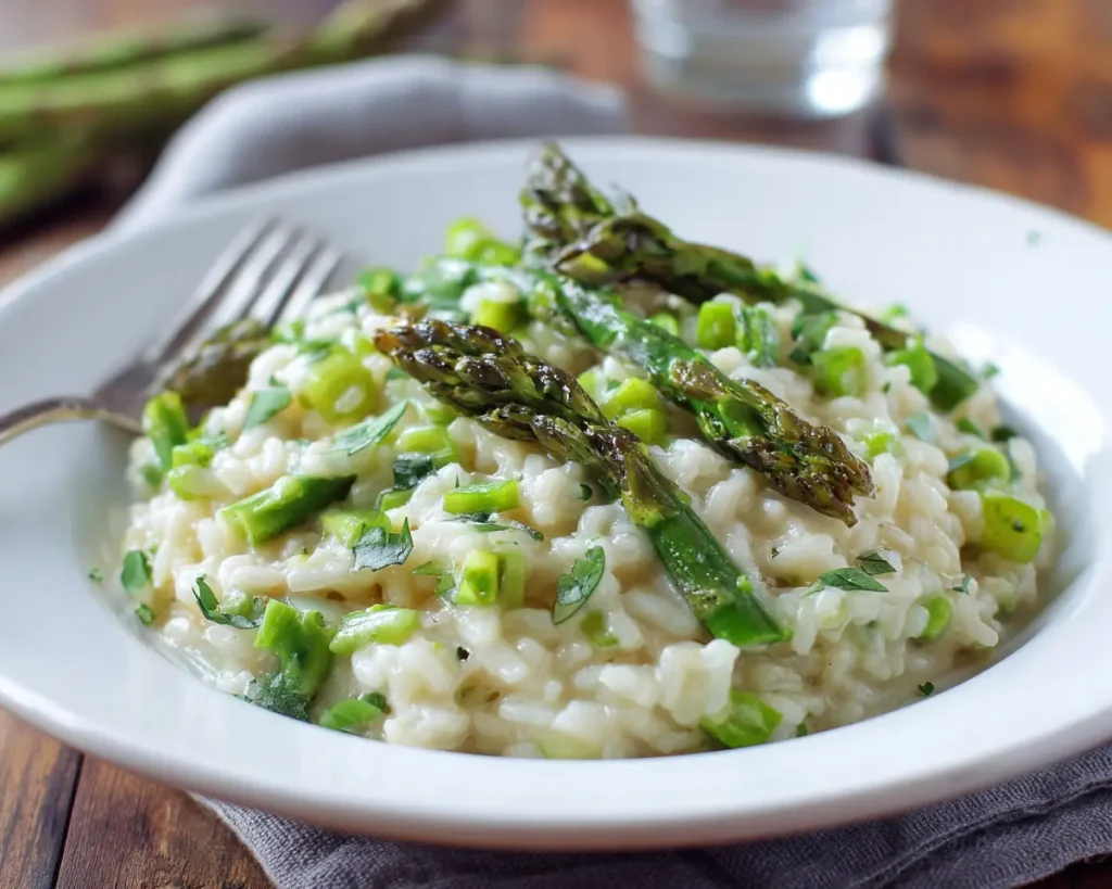 Creamy Asparagus Risotto Without Mushy Rice