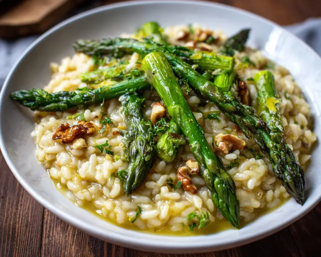 Creamy Asparagus Risotto Without Mushy Rice